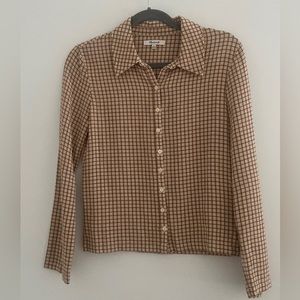 Madewell plaid button up